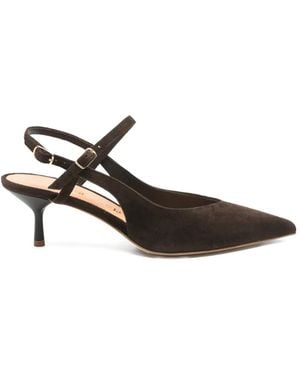 The Seller Marrie Suede Court Shoes - White