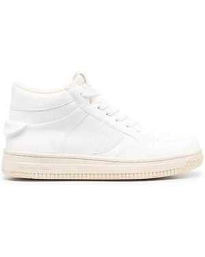 Philippe Model Lyon High-Top Sneakers - White