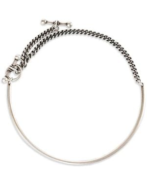 Ann Demeulemeester Cally Chain Pendant Necklace - Metallic