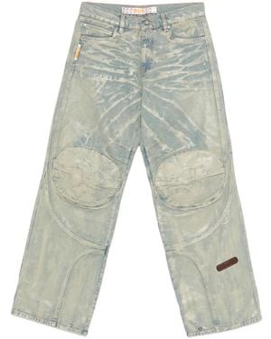 PDF Biker Mice Paneled Jeans - White