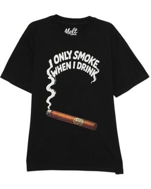 Melt T-Shirt À Imprimé Graphique - Black