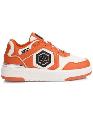 Philipp Plein Sk8R Logo Low-Top Sneakers - Red