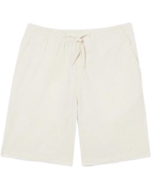Lacoste Striped Drawstring Shorts - White