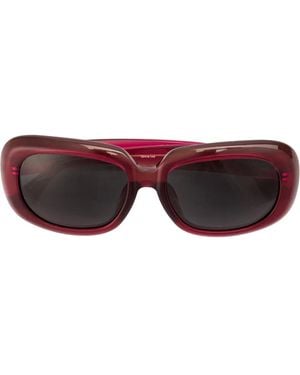 Linda Farrow Gallery X Dries Van Noten '75' Sonnenbrille - Rot
