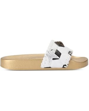 Kurt Geiger Meena Eagle Soccer Slides - White