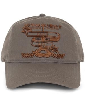 Y. Project Logo-Embroidered Cap - Brown