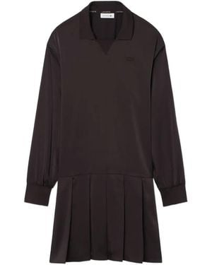 Lacoste Pleated Mini Dress - Black