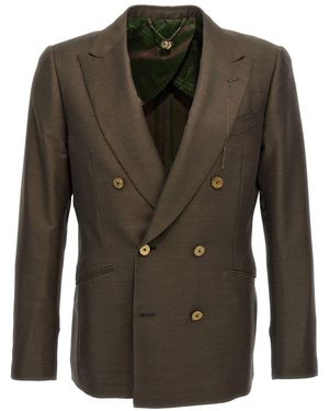 Maurizio Miri Double-Breasted Blazer - Green