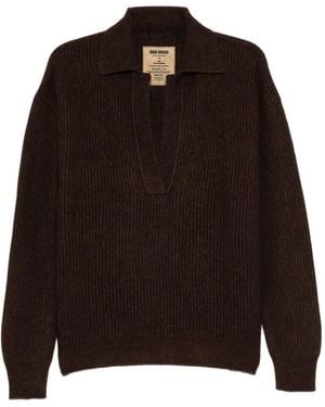 Uma Wang Maglione A Coste - Marrone