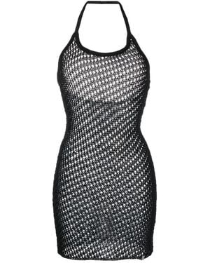 1017 ALYX 9SM Mini Crochet-Design Dress - Black