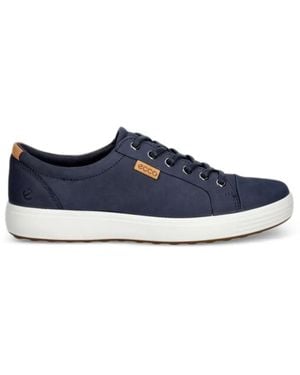 Ecco Soft 7 Lace-Up Trainers - Blue