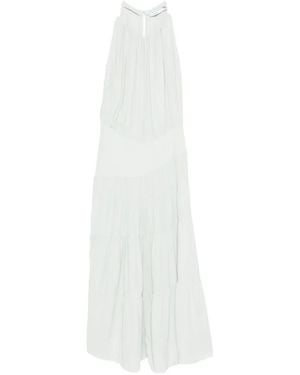 IRO Tiered Pleated Dress - White