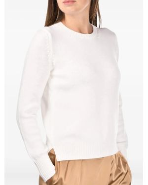 Gran Sasso Wool Round-Neck Jumper - White