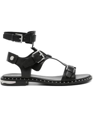 Ash Buckle-Fastening Studded Sandals - Black