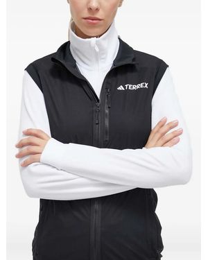 adidas Zip-fastening Hooded Vest - ブラック