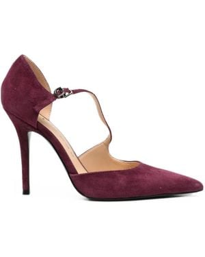 Guess Pointed-Toe T-Bar Pumps - Pink
