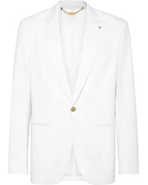 Billionaire Wool Blazer - White
