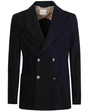 Ballantyne Double-Breasted Blazer - Black