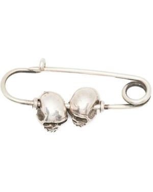 Werkstatt:münchen Pin Con Dos Calaveras - Blanco
