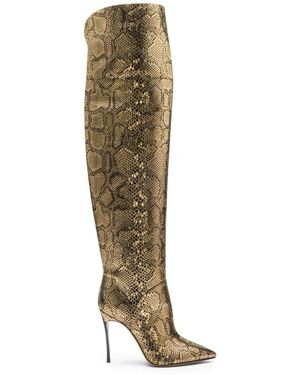 Casadei Blade Goldfinger Corsario Over-The-Knee Boots - Natural