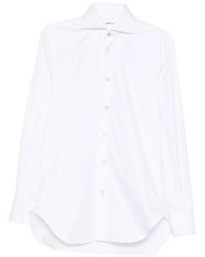 Kiton Long-Sleeve Button-Up Shirt - White