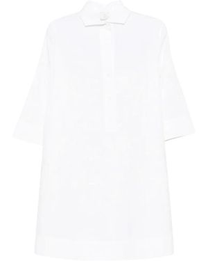 Eleventy Floral-Pattern Mini Dress - White