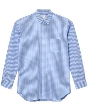 Comme des Garçons Gingham-Check Shirt - Blue