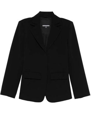 Patrizia Pepe Single-Breasted Blazer - Black
