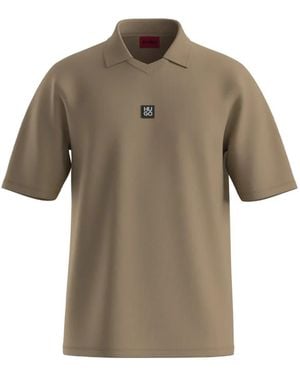 HUGO T-Shirt Con Applicazione Logo - Grigio