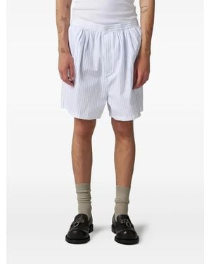 Hed Mayner Striped Shorts - ホワイト