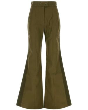Zimmermann Valiant Drill Flare Pant - Green
