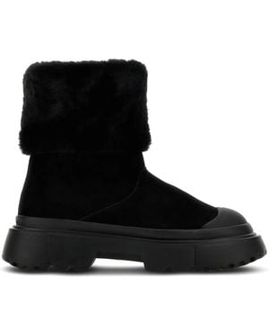 Hogan Ankle Boots Leather - Black