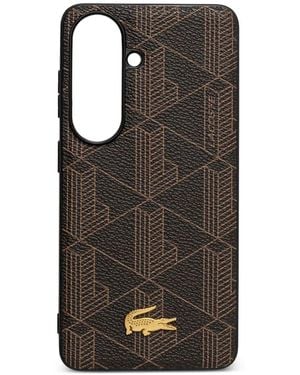 Lacoste Coque De Samsung Galaxy S26 À Plaque Logo - Black