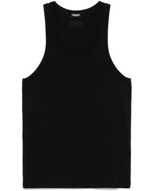 DSquared² Embroidered-Logo Tank Top - Black