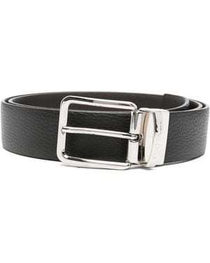 Canali Grained Belt - Black