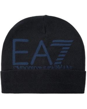 EA7 Berretto Con Stampa - Blu