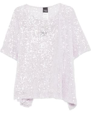 Marina Rinaldi Sequin Embellished Blouse - White