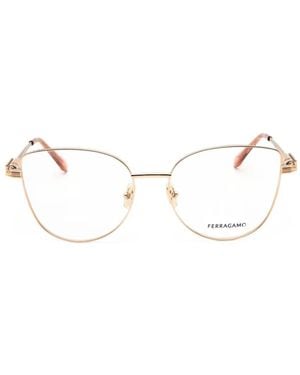 Ferragamo Cat-Eye Frame Glasses - Natural