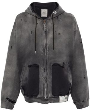 Maison Mihara Yasuhiro ジップアップ パーカー - グレー
