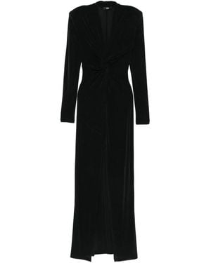 ELEH Drapiertes Maxikleid - Schwarz