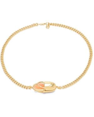 CAPSULE ELEVEN Collar Capsule Crystal Con Cornalina - Metálico