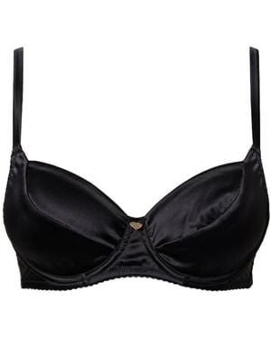 Twinset Satin Underwire Bra - Black