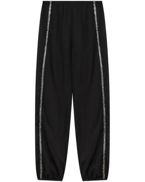 GIMAGUAS Angel Sequin-Embellished Track Pants - Black