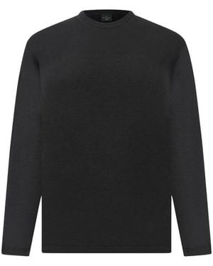 Paul & Shark Fil-À-Fil Long-Sleeves T-Shirt - Black