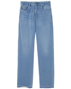 Undercover Drawstring-Frayed Jeans - Blue