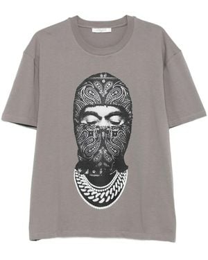 ih nom uh nit Graphic-Print T-Shirt - Grey