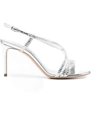 Casadei Criss-Cross Strap Sandals - White