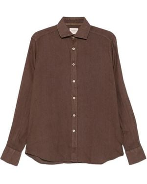 Tintoria Mattei 954 Long-Sleeve Shirt - Brown