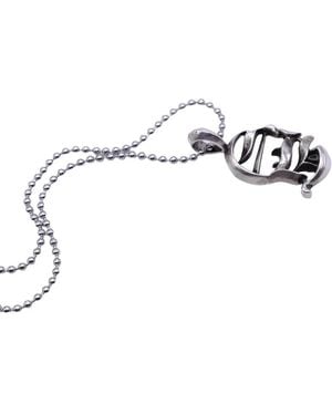 Chrome Hearts Ch-Logo Ball-Chain Pendant - Metallic