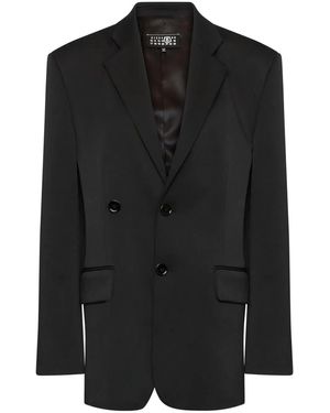 MM6 by Maison Martin Margiela Blazer Con Revers A Lancia - Nero